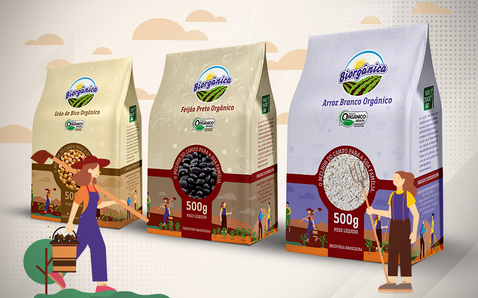 Biorgânica apresenta sua linha de alimentos orgânicos e saudáveis para varejo e food service com embalagens produzidas pela Camargo Embalagens